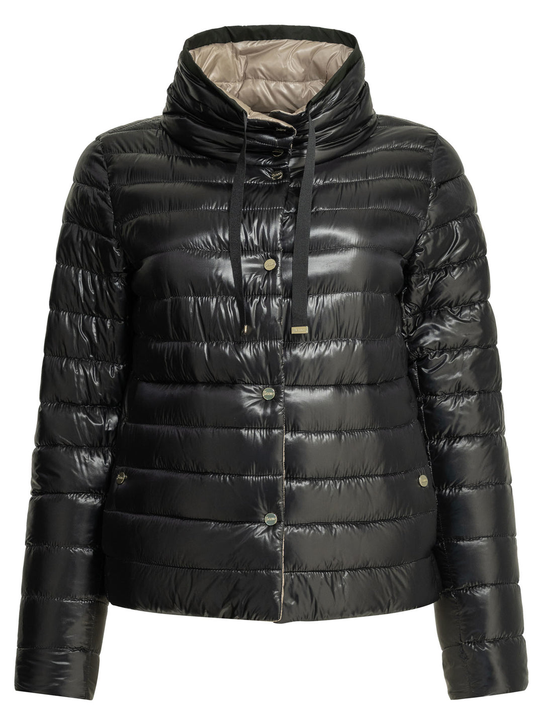 Herno Reversible Short Down Jacket Jackets and Coats - Nero | 6bba999e771a14f1cf6bcebfc1ebaf73e23f4605