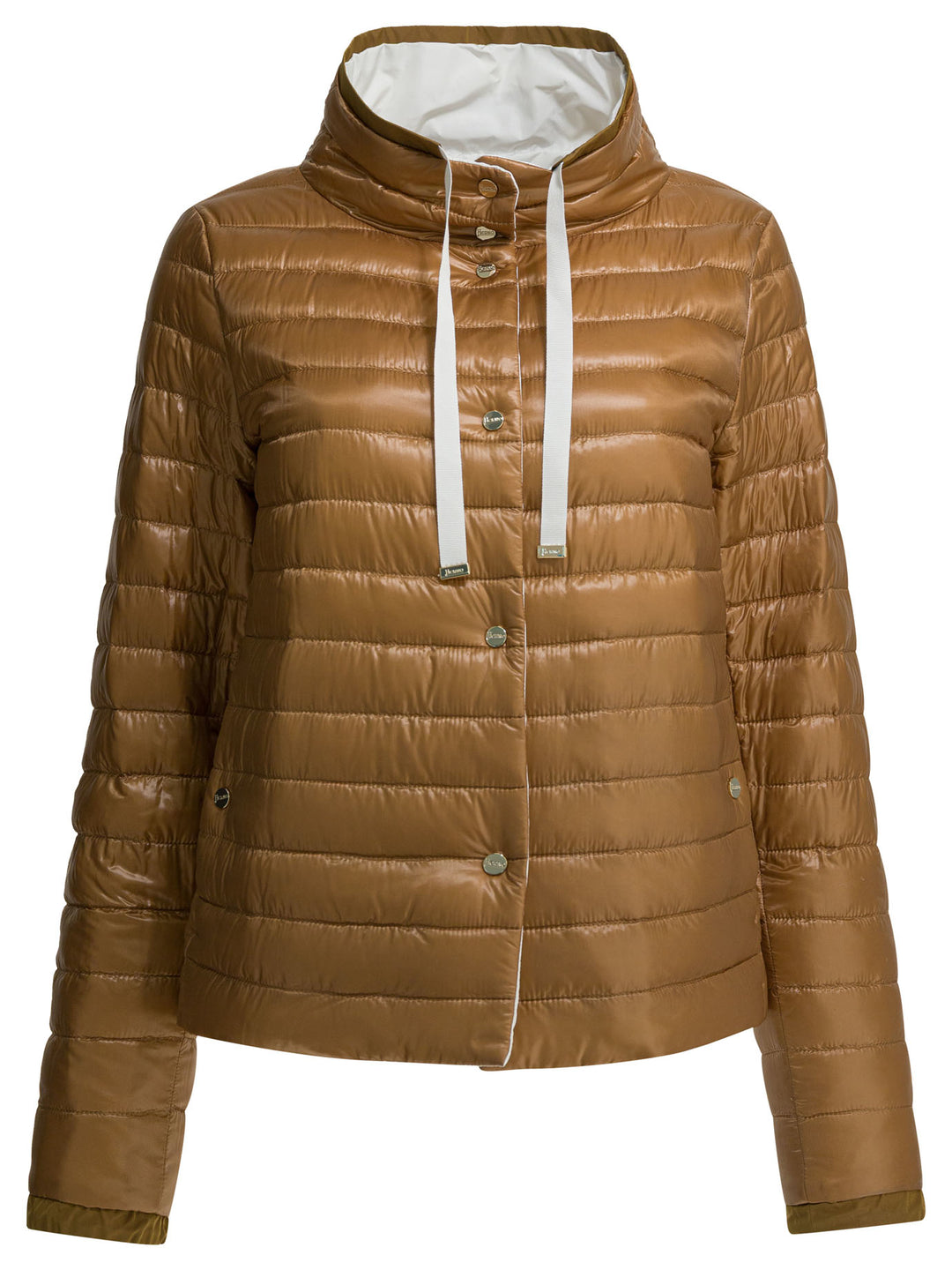 Herno Reversible Short Down Jacket Jackets and Coats - Bianco | 8f07391b65803559bd2aecdc9a6dc75212e41008