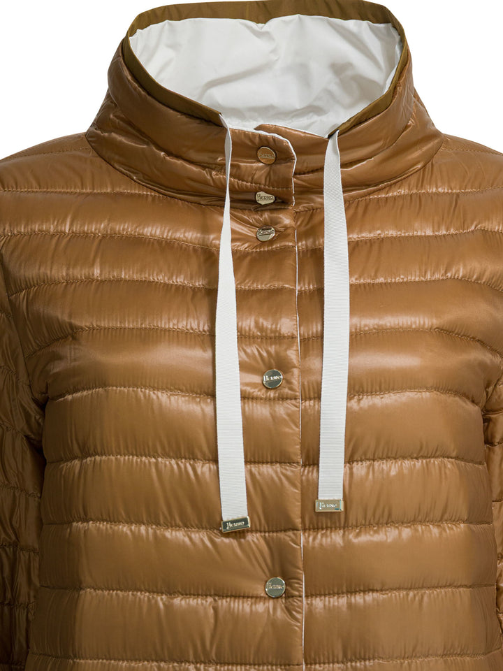 Herno Reversible Short Down Jacket Jackets and Coats - Bianco | a2594d1e2cd84554e5cc84a9c2623b16418b3e21