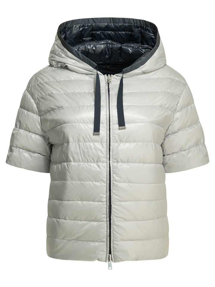 Herno Reversible Short Down Jacket Jackets and Coats - Blu | fb37a50a72e36015ed283ffa0a80c6fc9e12294e