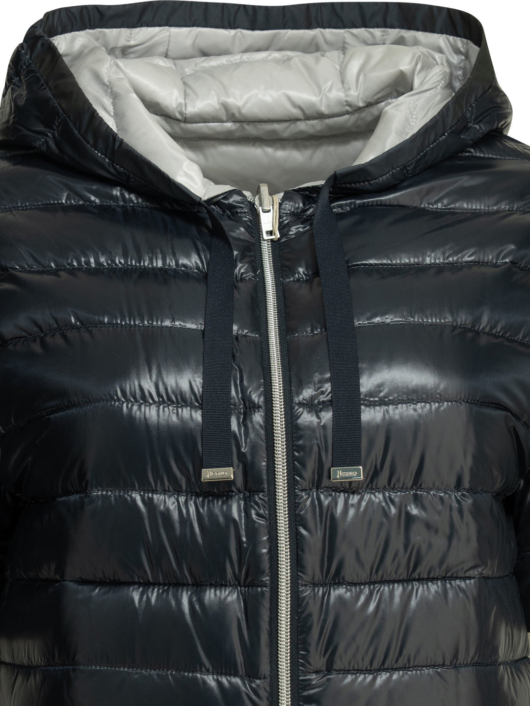 Herno Reversible Short Down Jacket Jackets and Coats - Blu | c8f1beb7c5d1d2f9abecfba2d615e3e8424a0f1a