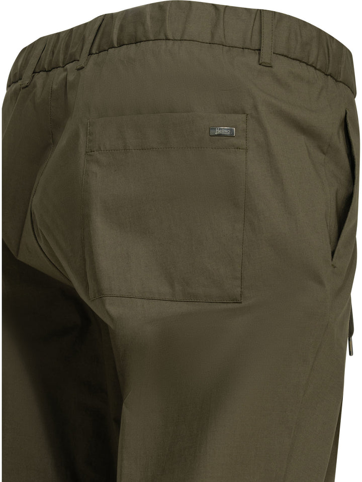 Herno Casual Cotton Pants Trousers - Verde | 4360b045778883d4bc132e9b0fb13784dea3ae74