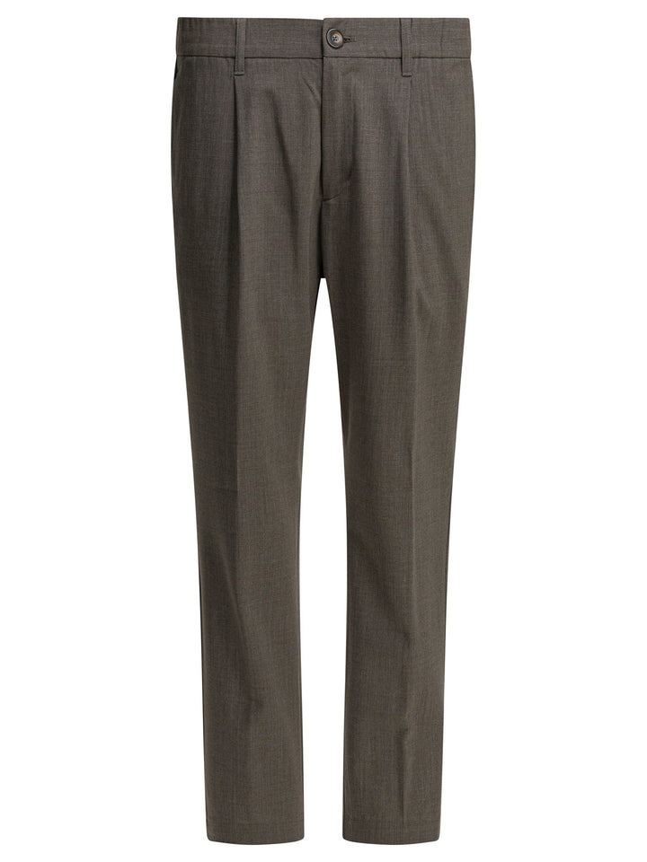 Herno Virgin Wool Pants Trousers - Grey | 6762db62d3749d15e7881531ee8e84880c0f0b20