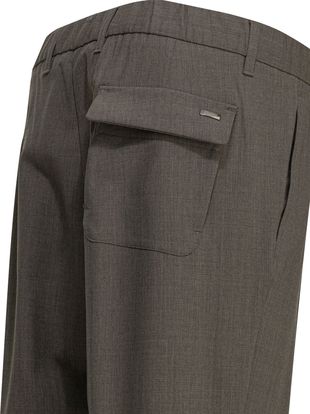 Herno Virgin Wool Pants Trousers - Grey | d687e26cfb5fc0165a7be854716abf1c56bbeed7