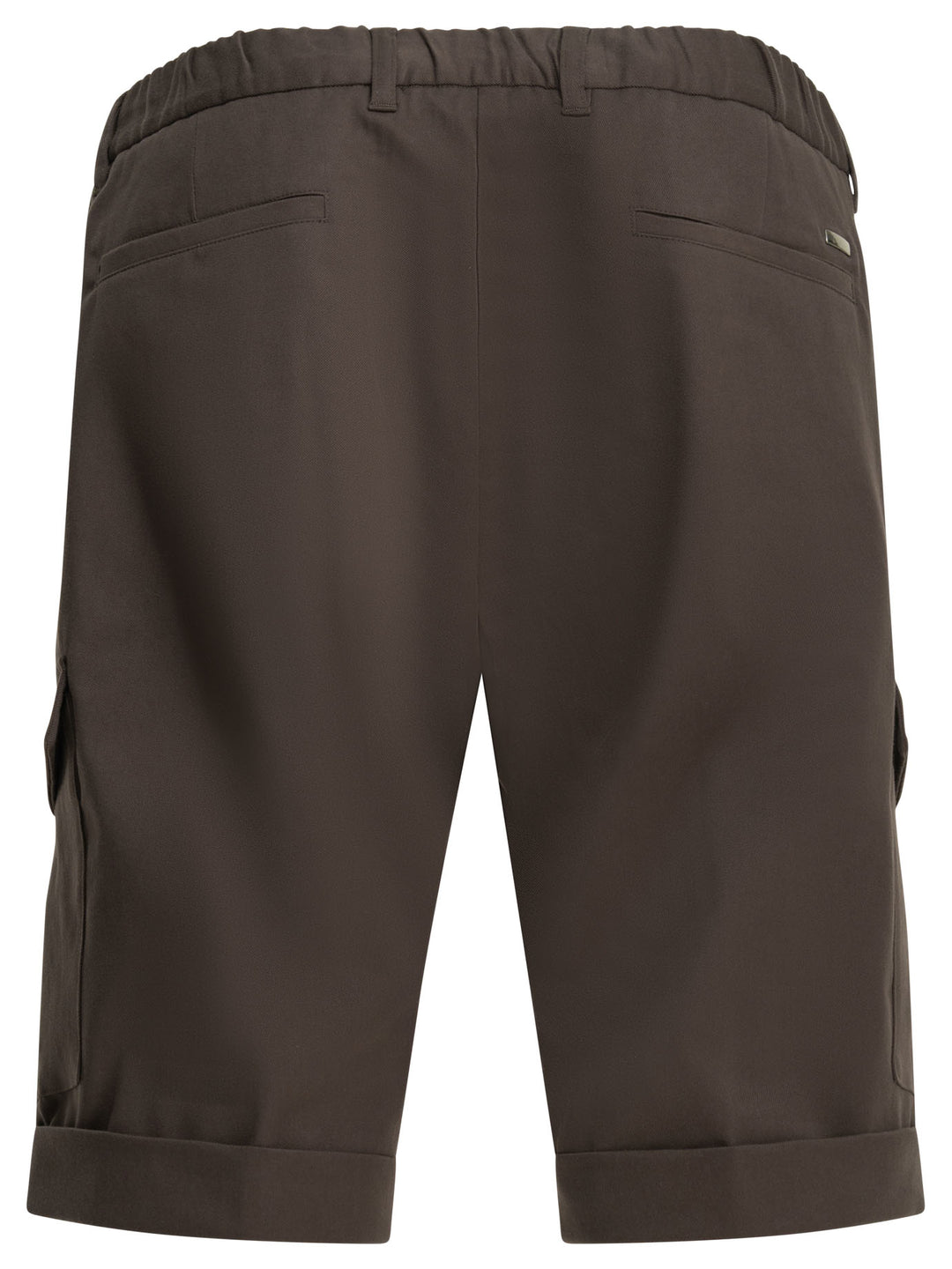 Herno Cotton Cargo Shorts - Marrone | 04a6a1e693eacfb346355e72bd5bf95b1dbe1e14