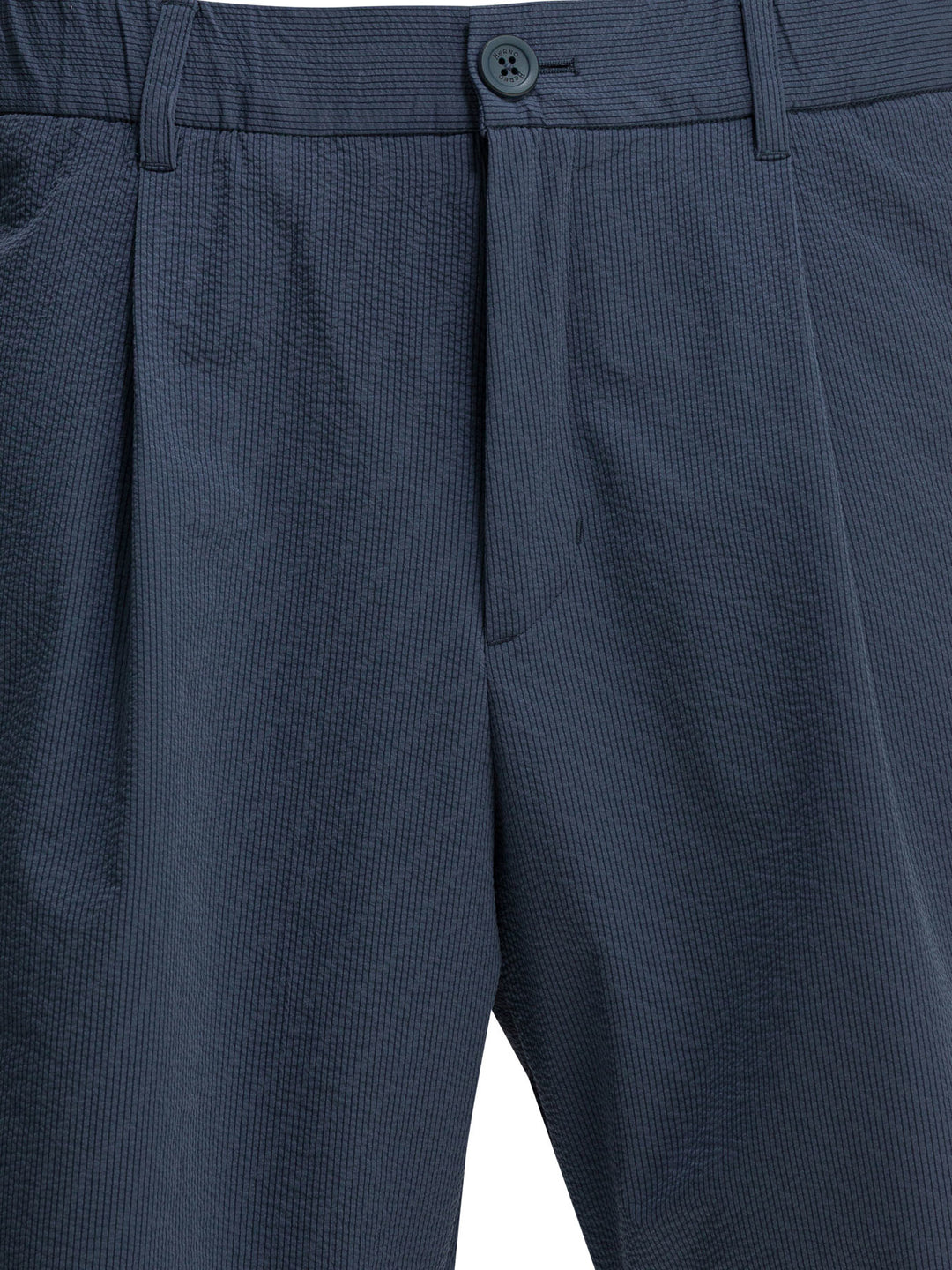 Herno Technical Stretch Seersucker Shorts - Blu | 22d0dc1c7c7dbeca30e4d65ac9a82c98e60b7048
