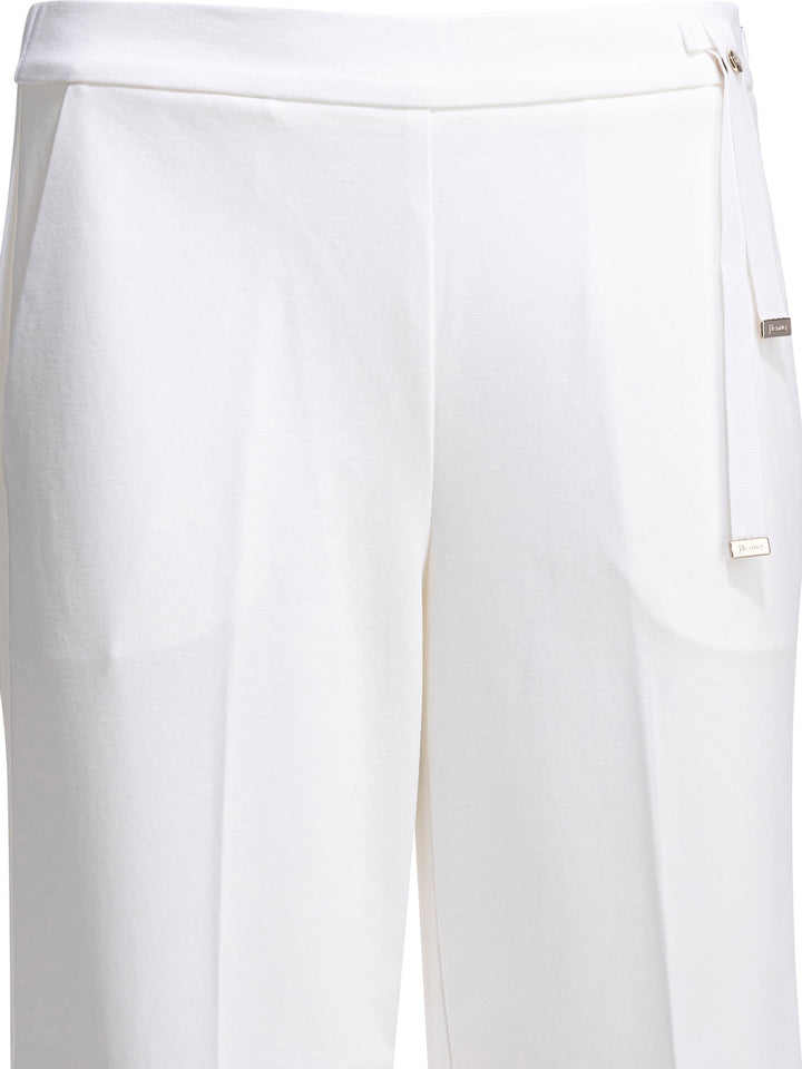 Herno Casual Cotton Pants Trousers - Bianco | 612d166cabbaa533662f05667123ac7fe5537dc9