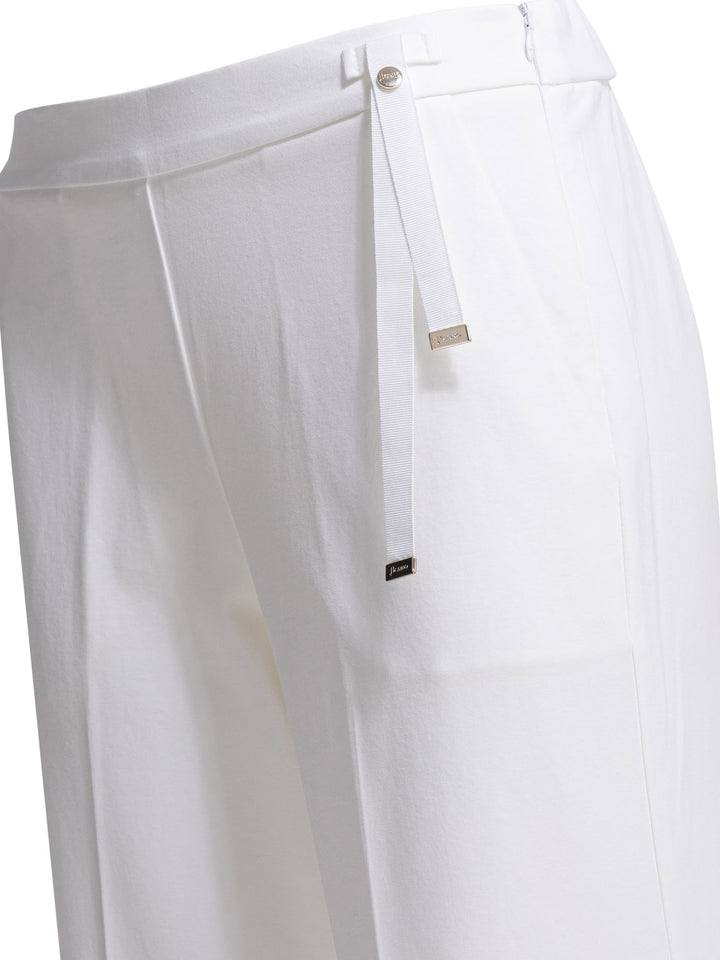 Herno Casual Cotton Pants Trousers - Bianco | 9e810d47095c7452dbfbd593af1ccd81a8450c4b