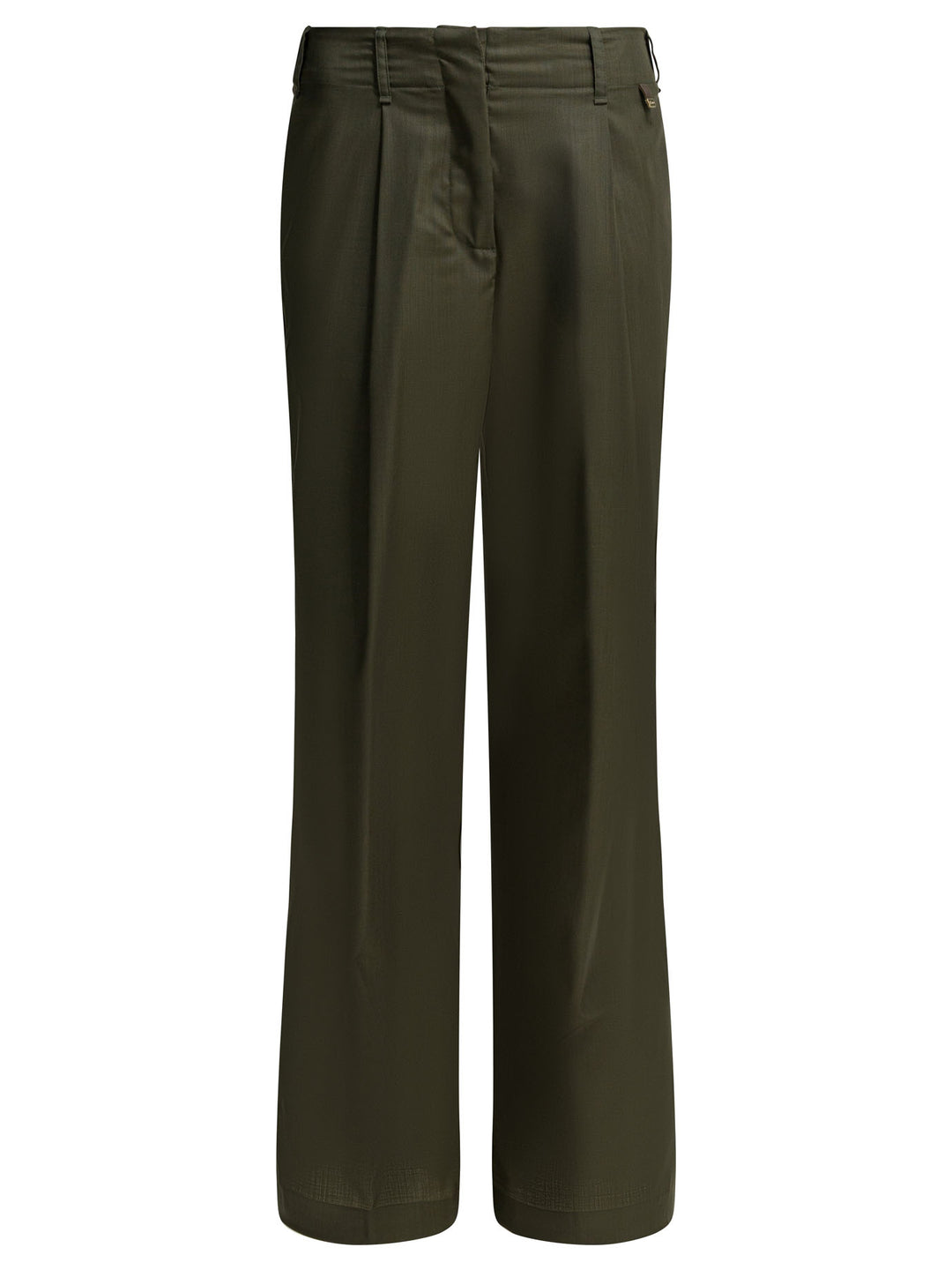 Herno Wool Tailored Pants Trousers - Verde | 7b285ff6b98006d734371dcbc5896791d1013db9