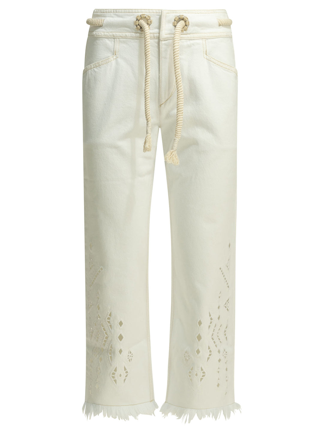 Isabel Marant Alison Jeans - Bianco | f9b32b95ccc15f2ea4cee4b293379df6e6fd7fc1