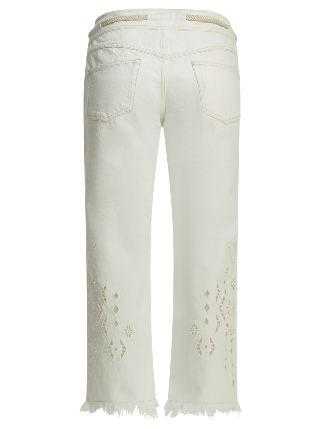 Isabel Marant Alison Jeans - Bianco | 83a0d1810659c0f2b15250343bb98ed93df5c96a