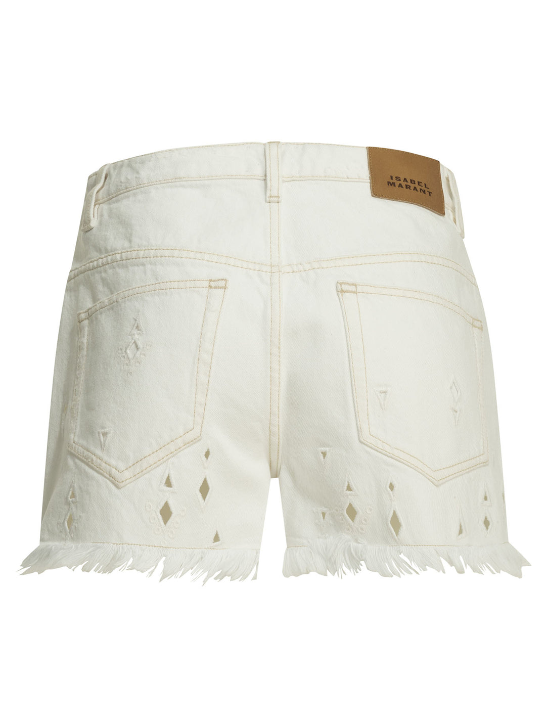 Isabel Marant Aecia Shorts - Bianco | f72df3dcf47b27748195536385c070deff062319