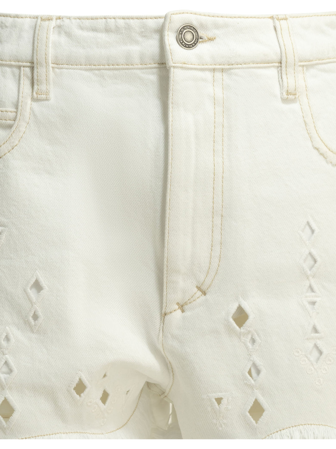 Isabel Marant Aecia Shorts - Bianco | bf75f23de24ebd4ed2ea94a9bfc009d2d7682926