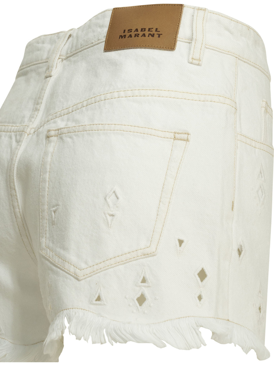 Isabel Marant Aecia Shorts - Bianco | 4b4f278169ef30a828f91242298732ba77f9fff7