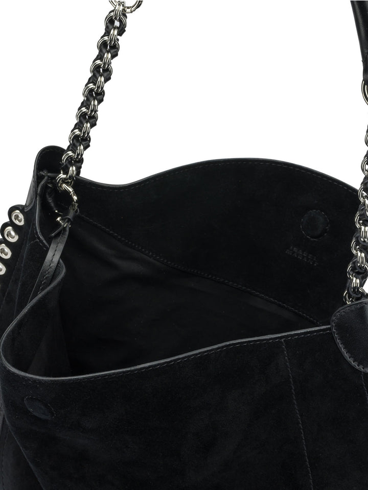 Isabel Marant Oskan Hobo Soft Borse a Spalla e Tracolla - Nero | 14352a8e4c73596ab458cc802641fcc1199d73d6