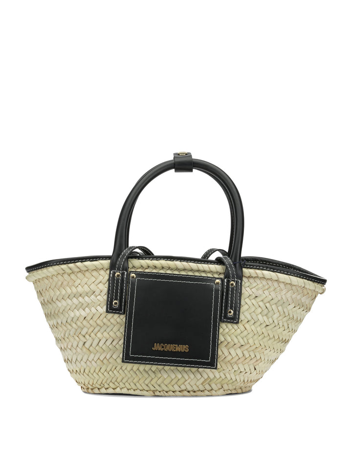 Jacquemus Le Petit Panier Soli Handbags - Nero | 820ead94f2f71612b7458184cb9f73346b46a402
