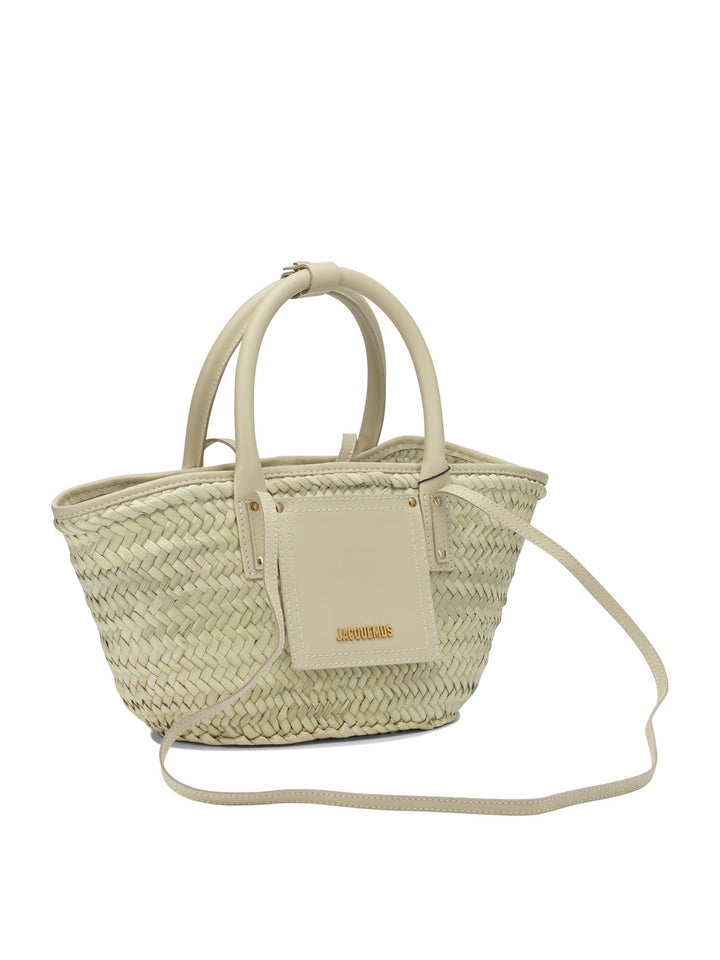 Jacquemus Le Petit Panier Soli Handbags - Bianco | 0acf5ef74dd58920788bbe75ee706551154481d9