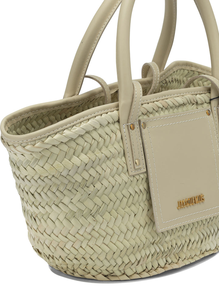 Jacquemus Le Petit Panier Soli Handbags - Bianco | 58469275d0f40cdab982f314f5112d3e252b48e2