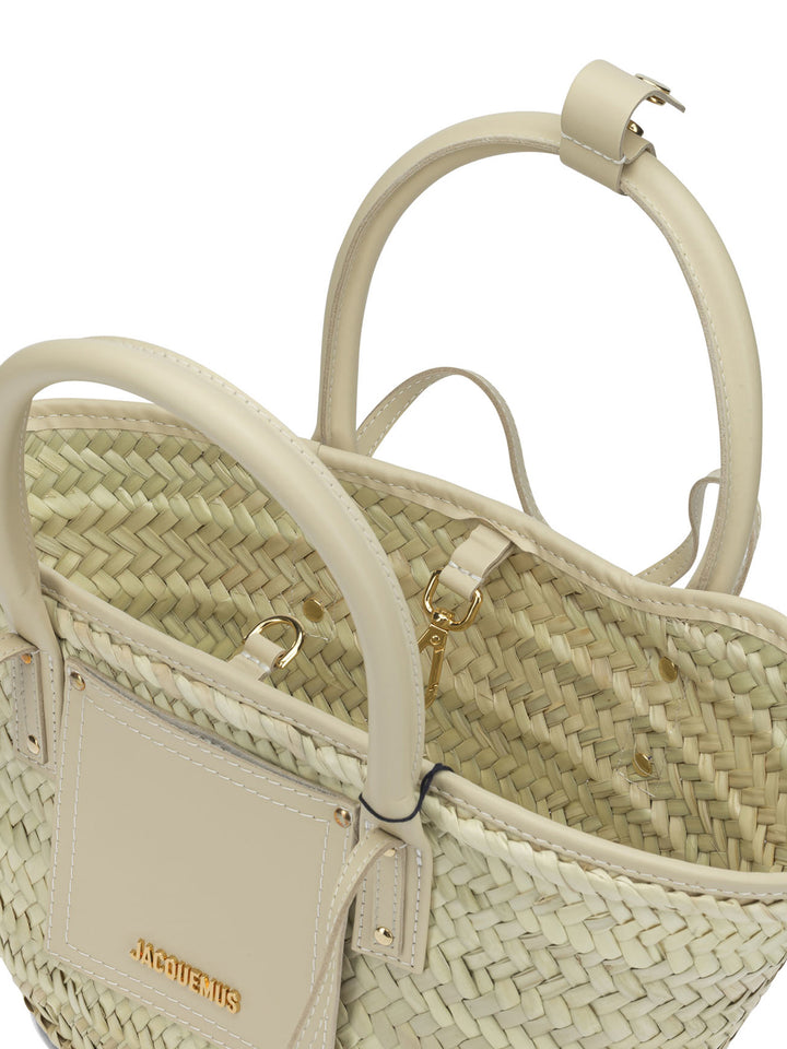 Jacquemus Le Petit Panier Soli Handbags - Bianco | 6da29680db055be0d41aa7a136642034fa3222d3