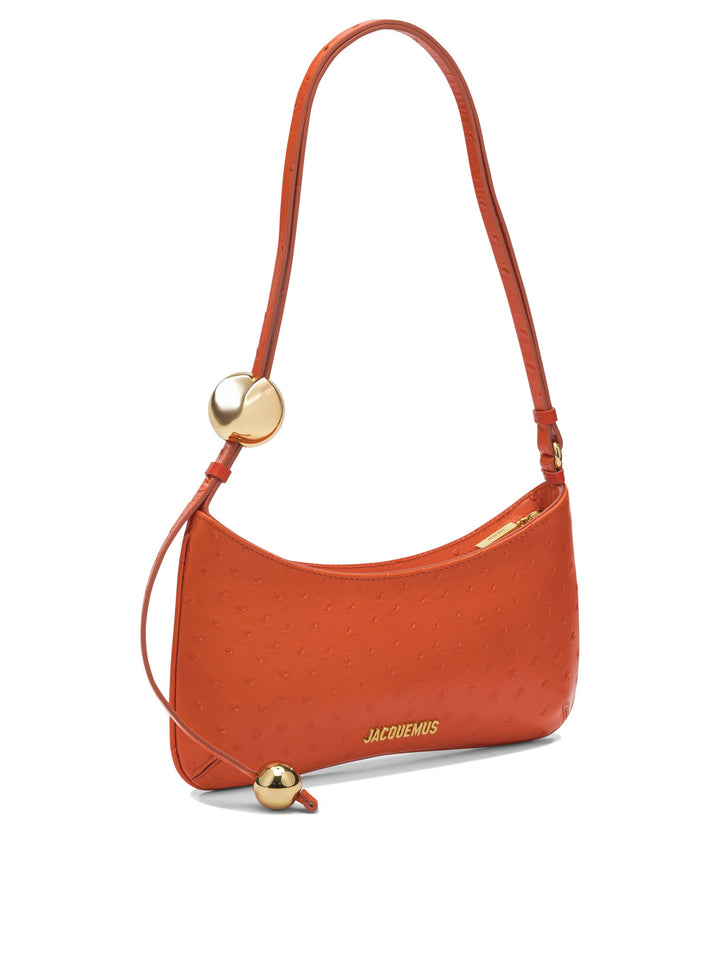 Jacquemus Le Bisou Perle" Small Shoulder Bag Borse a Spalla e Tracolla - Arancione | 6aedf837f84079f369e4070f7f389b510754fb5a