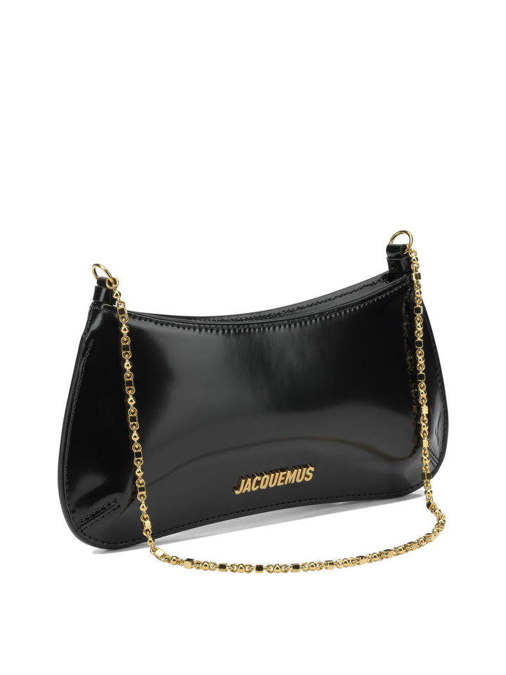 Jacquemus Le Petit Bisou Chaine Borse a Spalla e Tracolla - Nero | c5f71c3f2eeaf9bd688bcce0ac0968f7ac8e2fc3