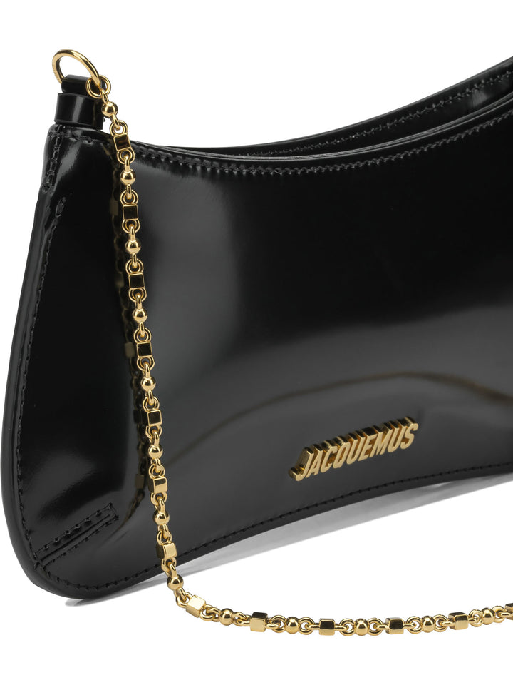 Jacquemus Le Petit Bisou Chaine Borse a Spalla e Tracolla - Nero | c4023b18931cfc3280517b57683813cc70c7ef1a