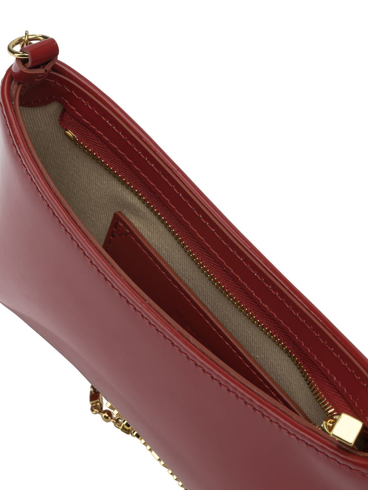 Jacquemus Le Petit Bisou Chaine Borse a Spalla e Tracolla - Rosso | 6d9fc42e3506b5b93dc658670da2129637d62b38