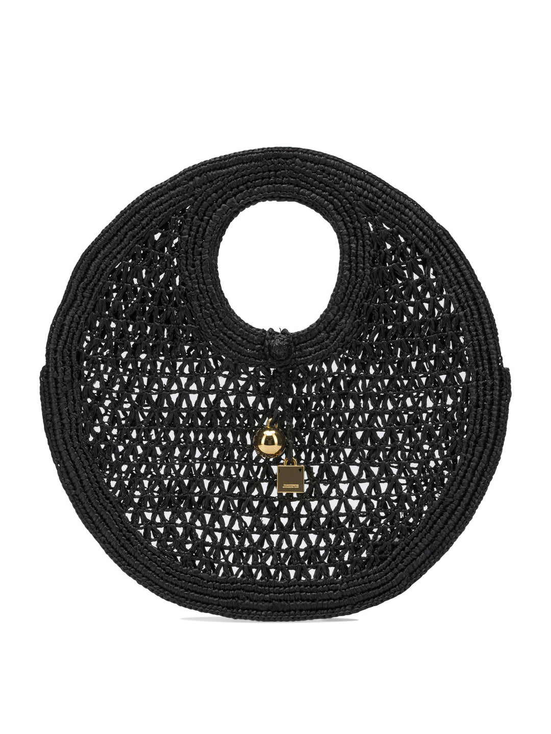 Jacquemus Le Petite Rond Beach Handbags - Nero | 20f6263511e2c145e92135c6613f81dd823b941d