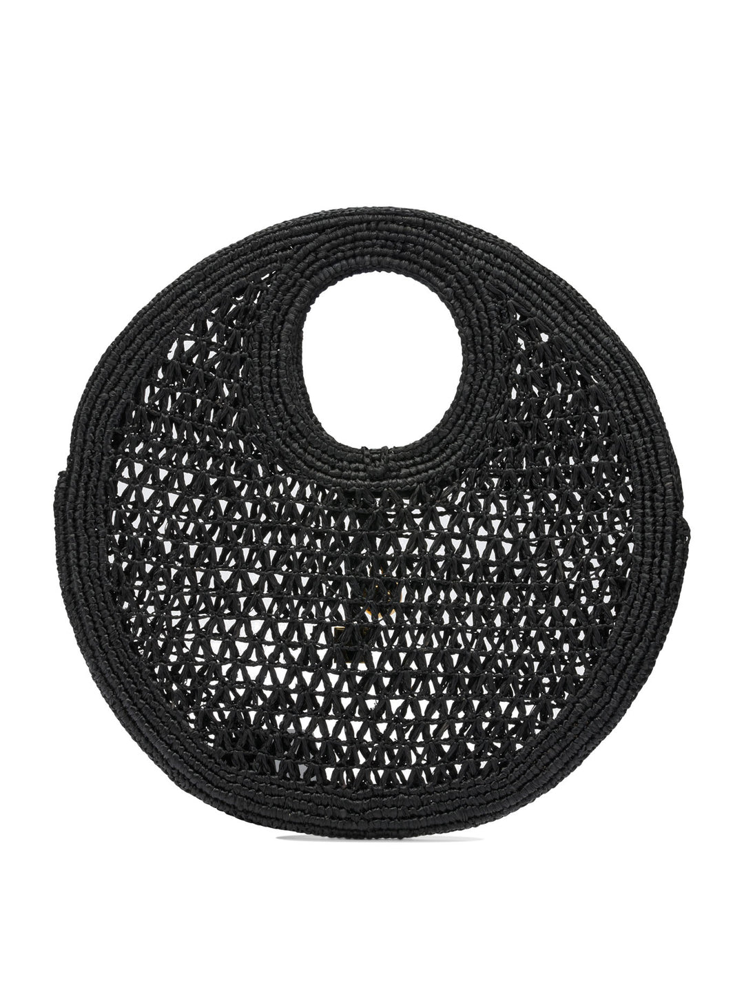 Jacquemus Le Petite Rond Beach Handbags - Nero | 101d56c59b2e44223172f9a41cc702a20bc04152
