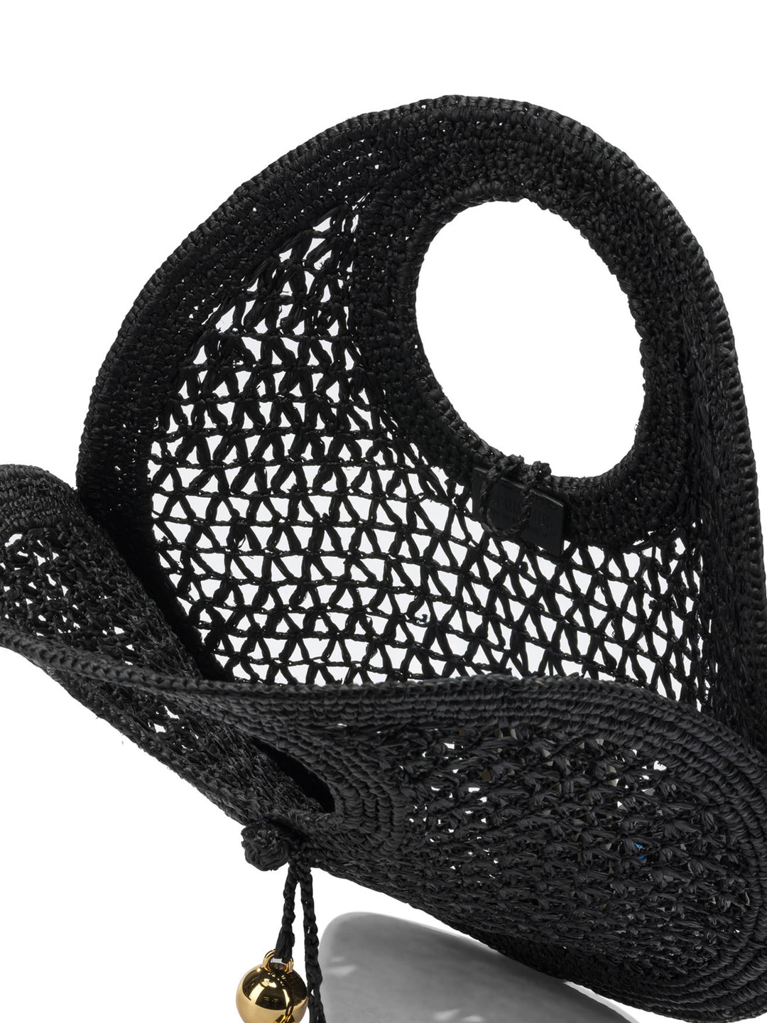 Jacquemus Le Petite Rond Beach Handbags - Nero | 34830416ac4ad04c96f2113ccc7383e323f900f1