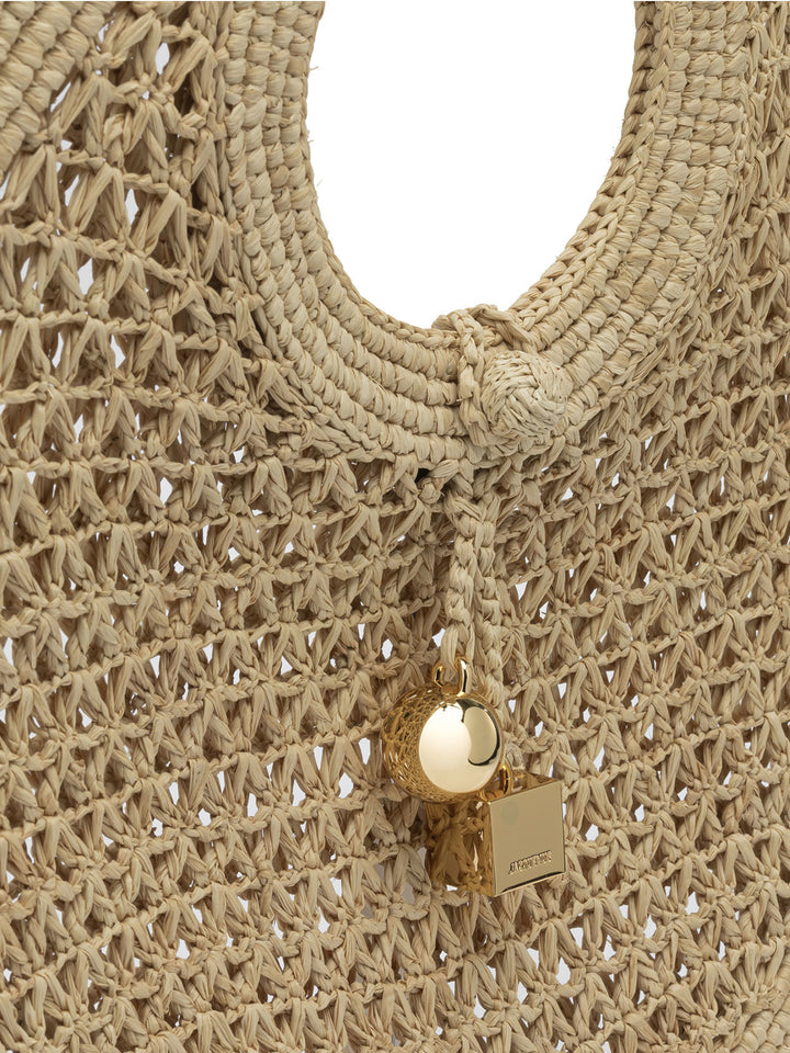 Jacquemus Le Petite Rond Beach Handbags - Beige | 078c68f3439143632044fad65af2b70c7a0fe69b