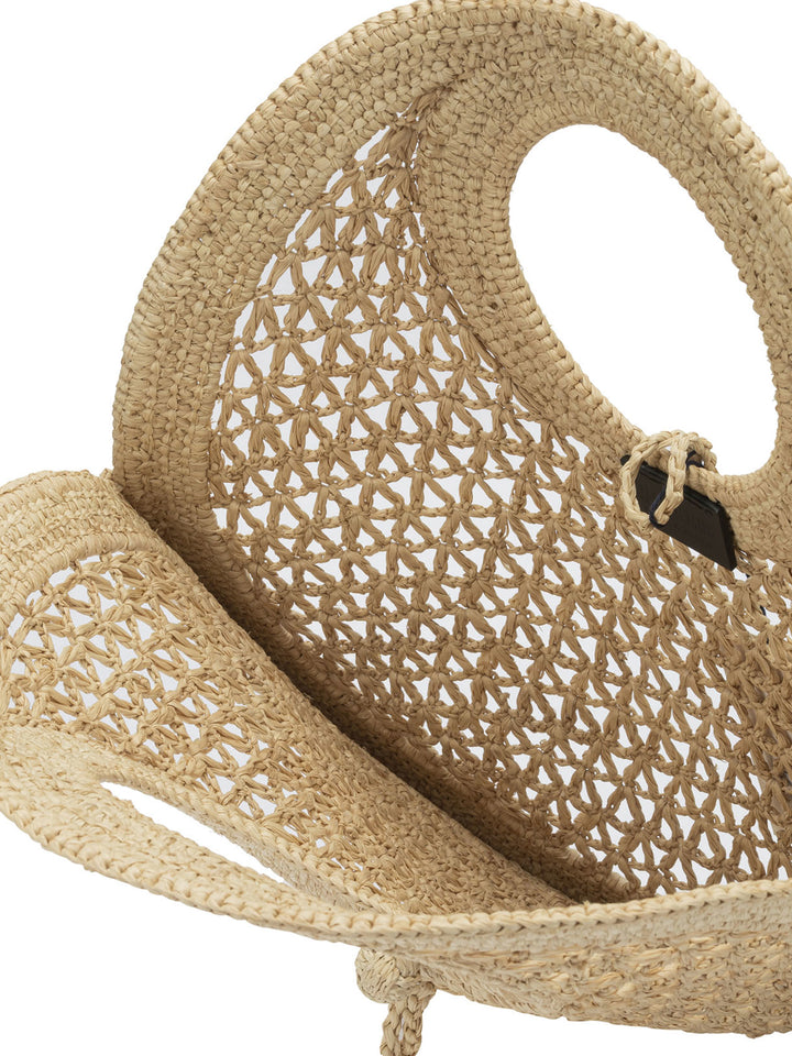 Jacquemus Le Petite Rond Beach Handbags - Beige | fa80dfe1463b8204edf71dbcf4871da2dccbb6cd