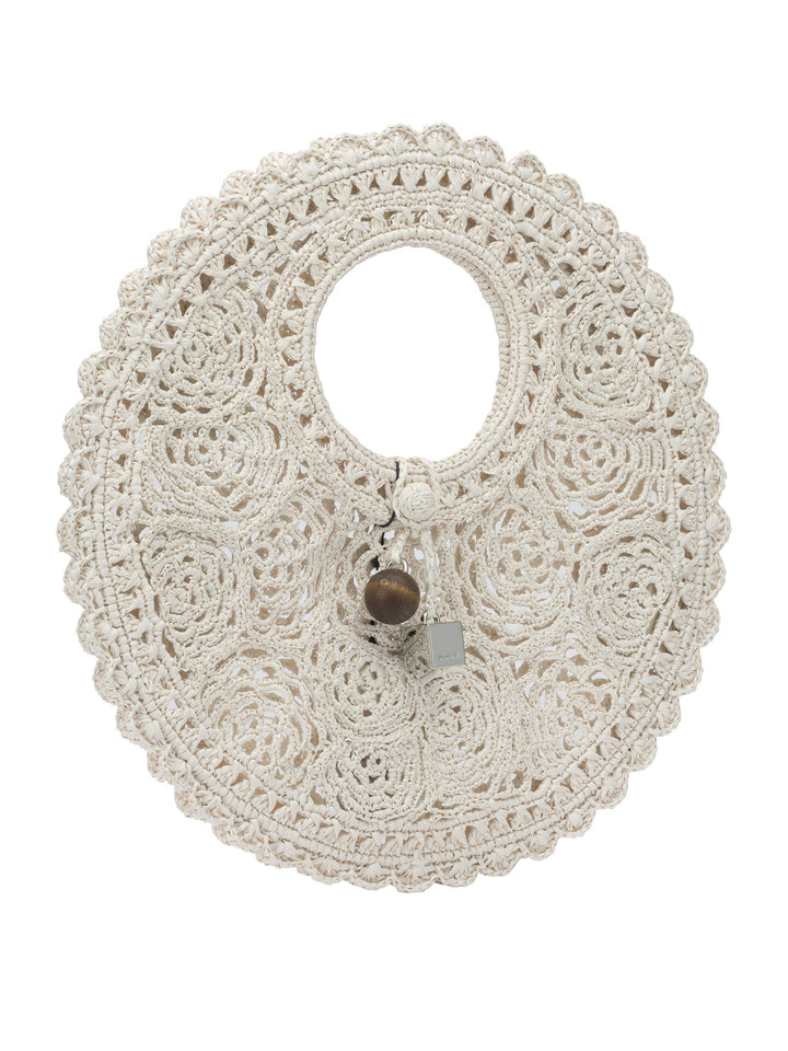 Jacquemus Le Petit Rond Spiaggia Handbags - Bianco | 4a1dcc7d1d623a68282669117f5d3f8576de82b7