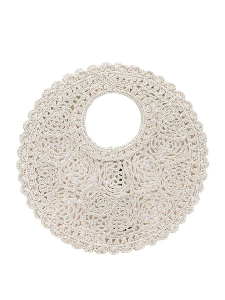 Jacquemus Le Petit Rond Spiaggia Handbags - Bianco | 86a74649eb50aa182db3d003b71151a241698eb4