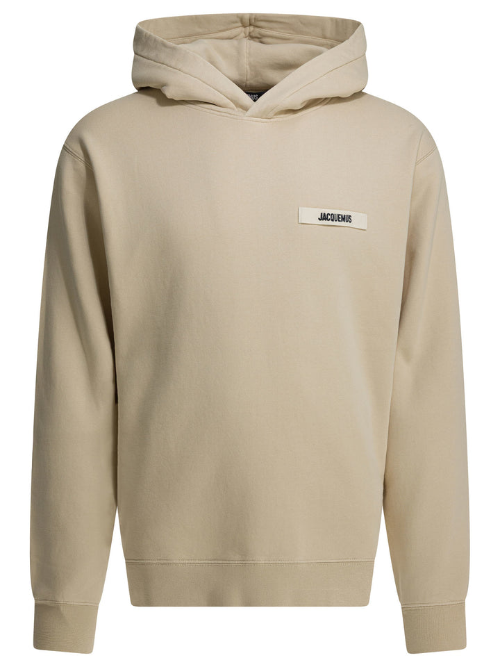 Jacquemus Gros Grain Sweatshirts - Beige | ec88f0ad9759b26a50d73bb108403cfd5b883b7f
