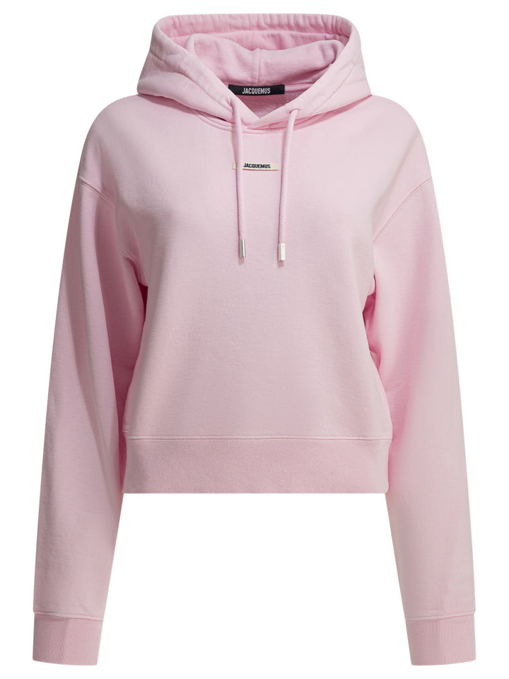 Jacquemus Gros Grain Sweatshirts - Rosa | b7d23ff99fab9831acbe5dac0a317125234f727d