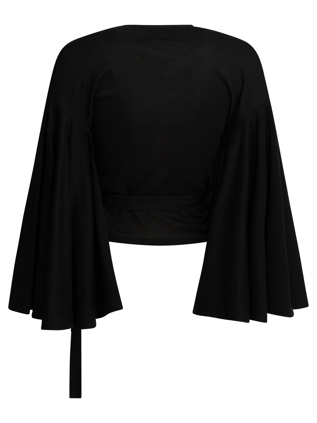 Jacquemus Casual Wrap-Around Top Top - Nero | f33a3deac81b6c5056303556c7229a8728f991dc