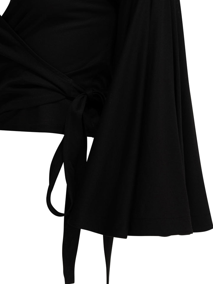 Jacquemus Casual Wrap-Around Top Top - Nero | 29aeedbacb8182b833eea3a4db23cbe88454e3b0
