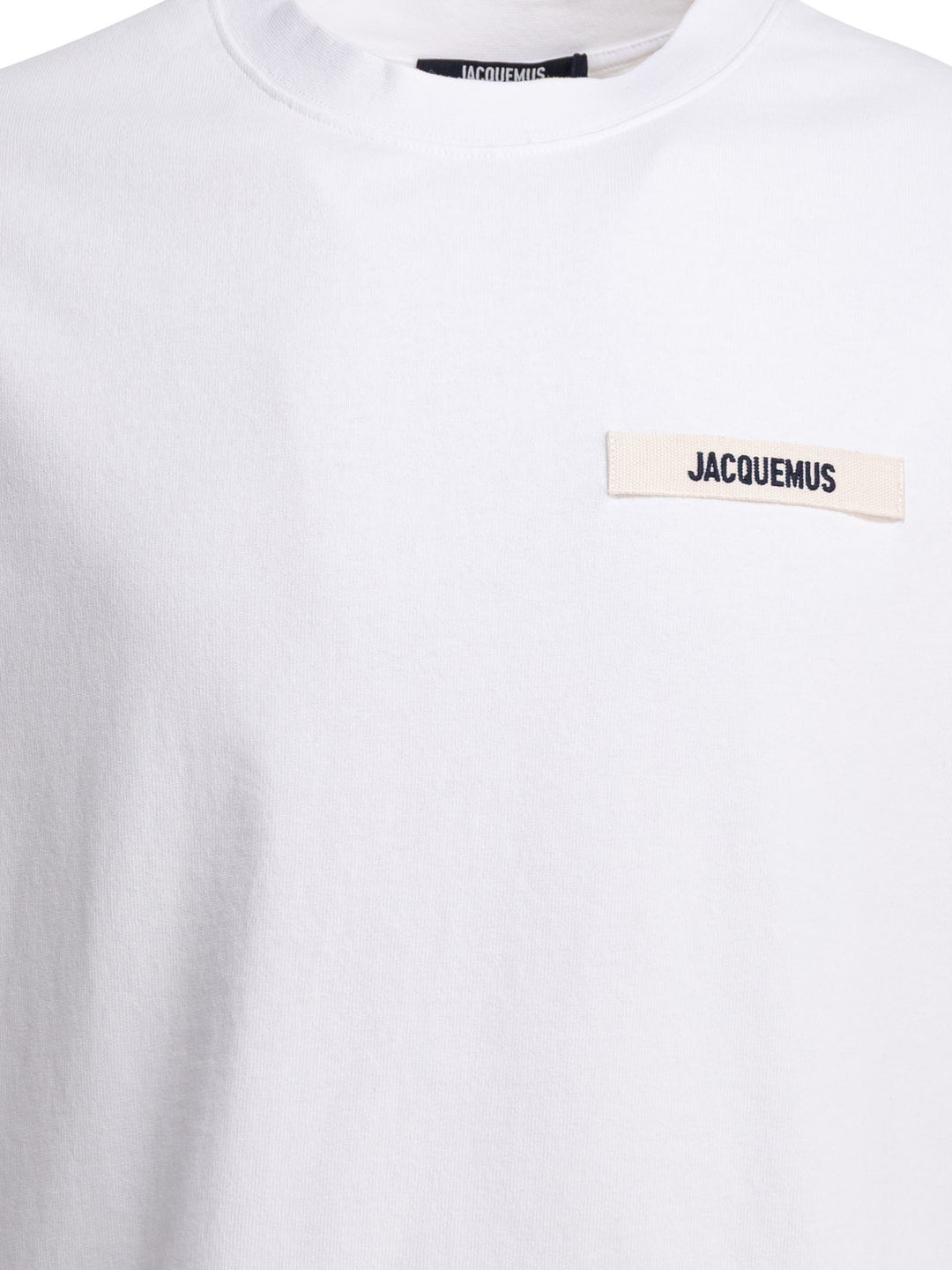 Jacquemus Gros Grain T-shirts - Bianco | f8a3fcb24d8104012cca3ad6026fae54ed56db43