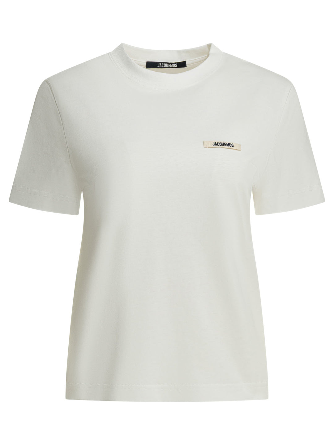 Jacquemus Gros Grain T-shirts - Bianco | f36899fc824e6299e595829957c49a5f84681023