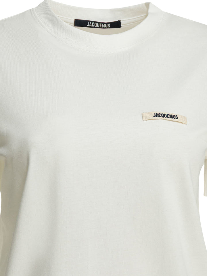 Jacquemus Gros Grain T-shirts - Bianco | 55ebb89748a73125832fc346ea331e674e534a74