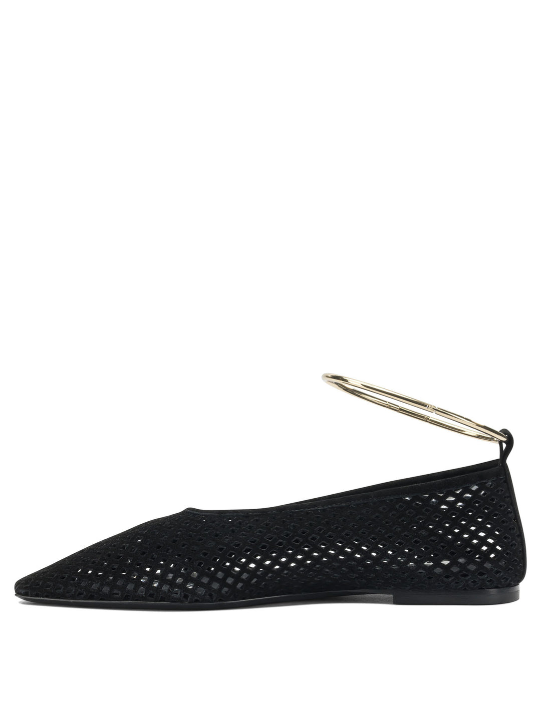 Jil Sander Suede Perforated Ballet Flats Ballerinas - Nero | e29acd2ae4c7eecd62923318520a3175c26dbe86