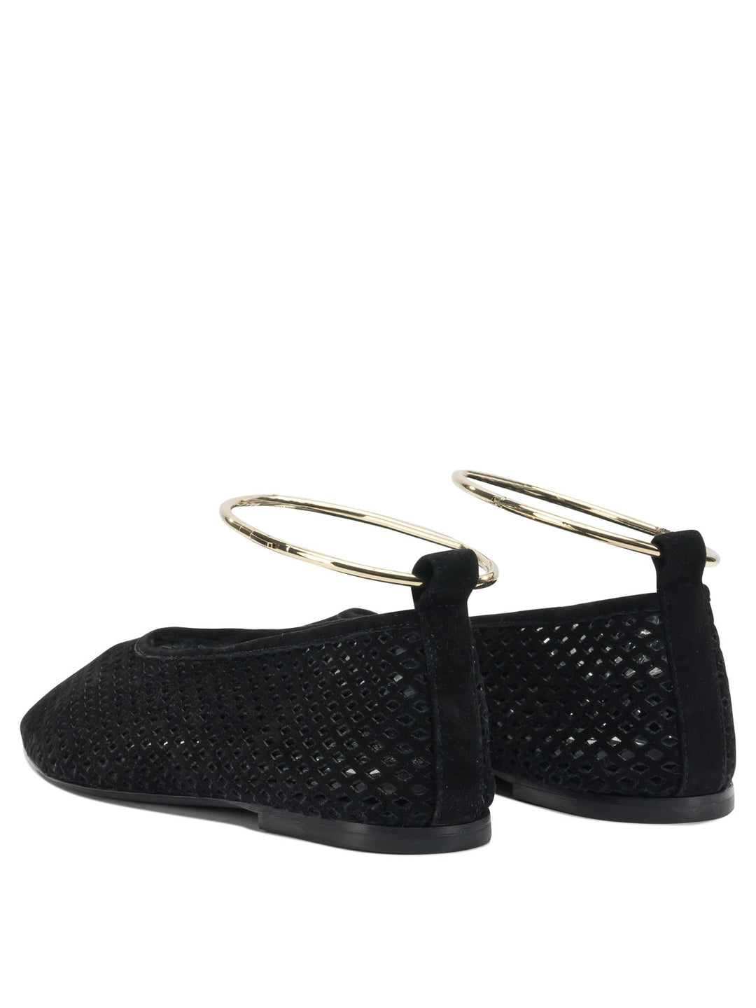 Jil Sander Suede Perforated Ballet Flats Ballerinas - Nero | afdd1fcabbaff86c9d81a59a79ec19f77c6c9f56