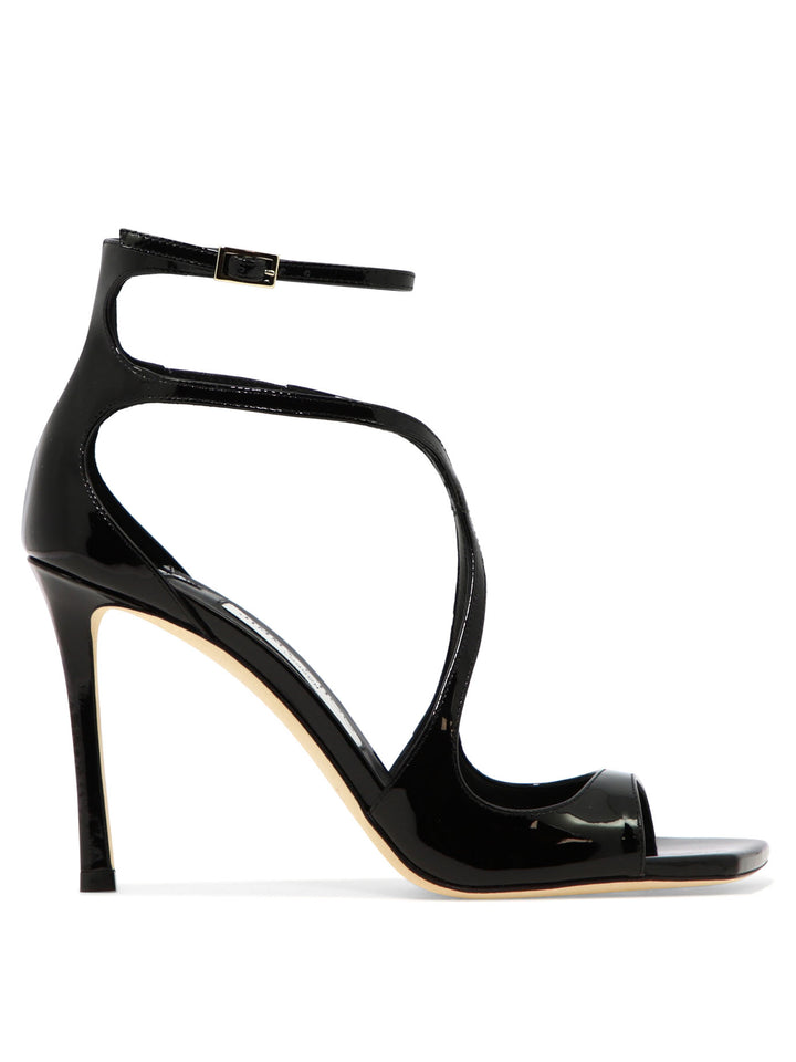 Jimmy Choo Azia 95mm Sandali - Nero | a2aaf96dc6dc0b8ad0c99ab334abc3cb7d2a0972