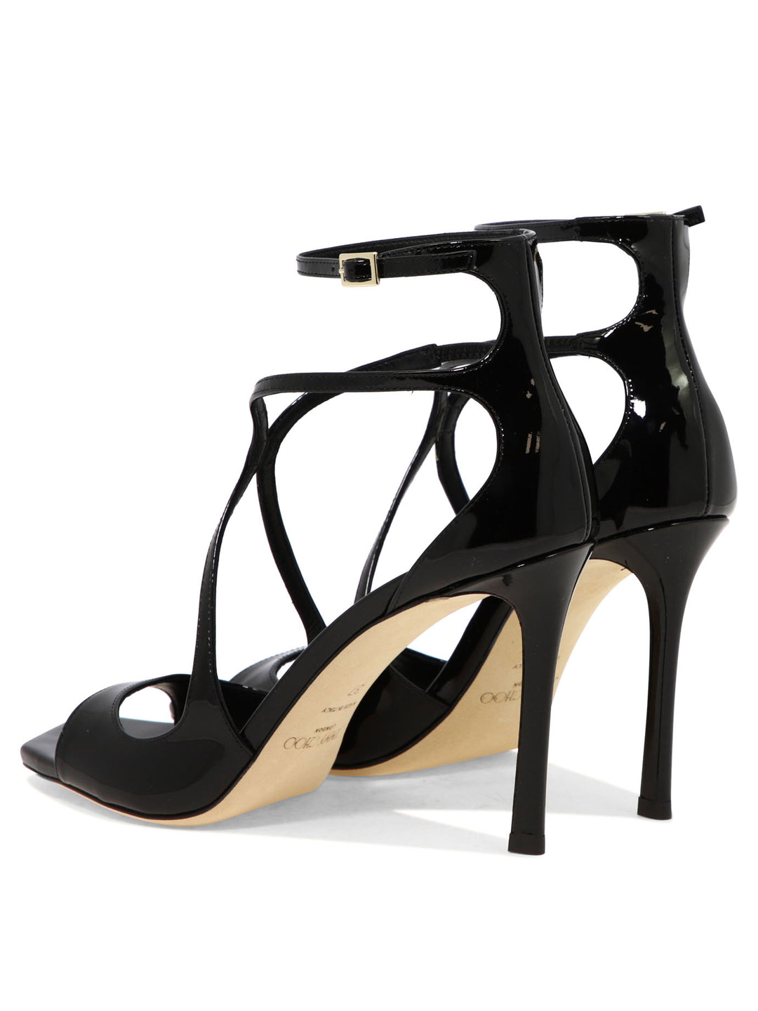 Jimmy Choo Azia 95mm Sandali - Nero | 5f9a54407056f7fc36a035d41c45b014f2eca031