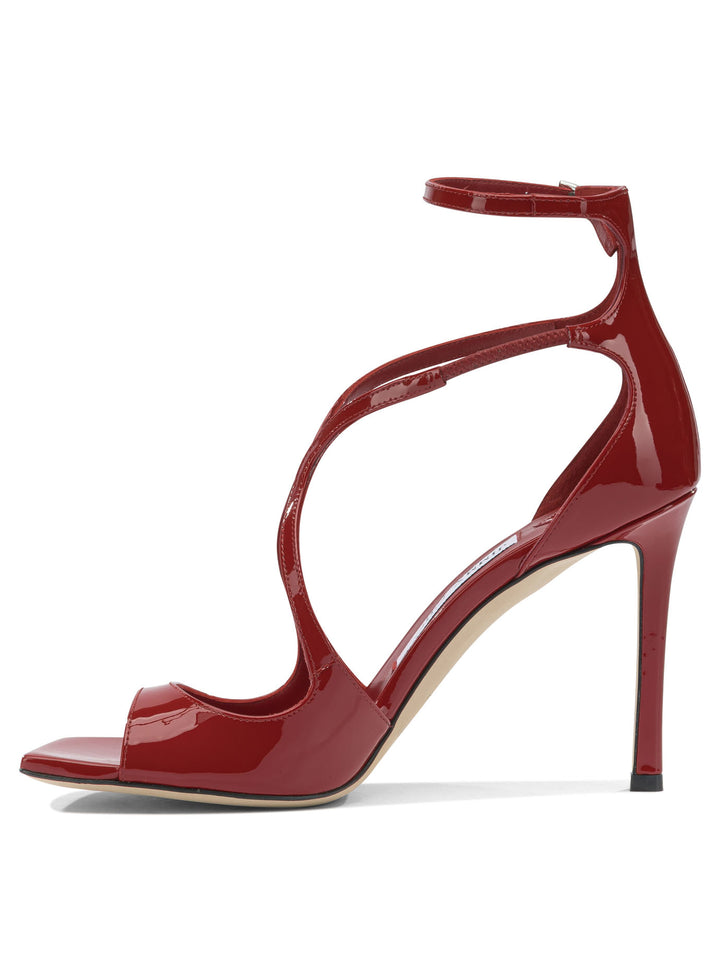 Jimmy Choo Azia 95mm Sandali - Rosso | af0862c6e8e1436c616850f635464d03412b400a