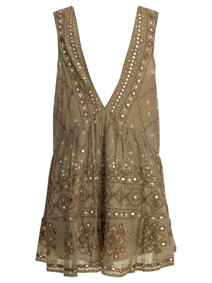 Juliet Dunn Short A-Line Dress Abiti - Marrone | 1f3280fa6a9783cf3605f619614578dd01f5e886