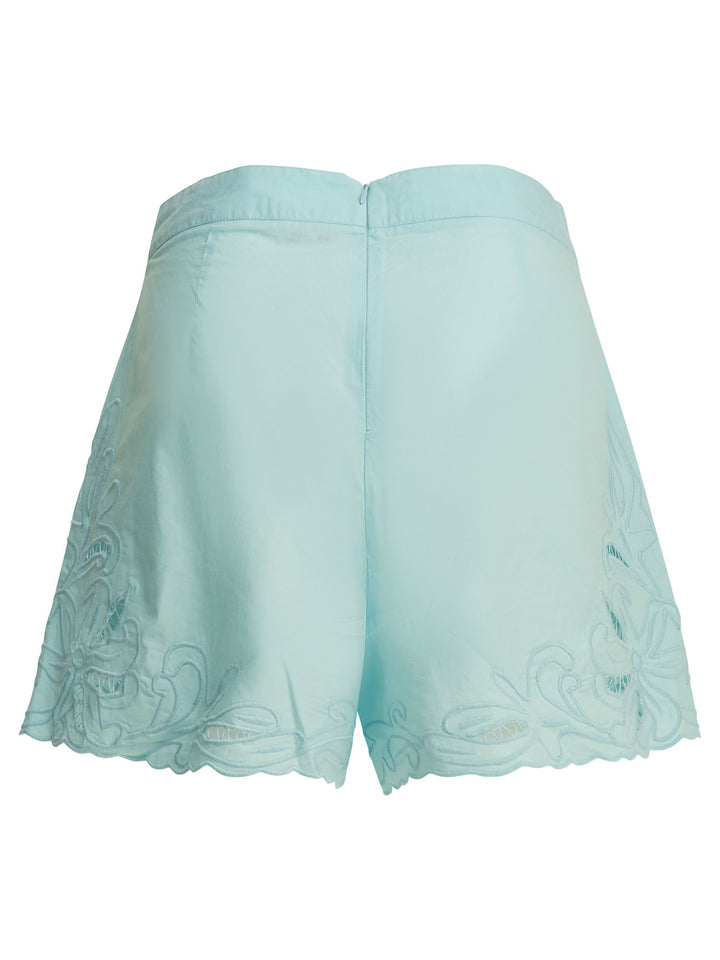 Juliet Dunn Embroidered Shorts - Light blue | c0877985cf5c172aace4ea0d0a257f2f191df218
