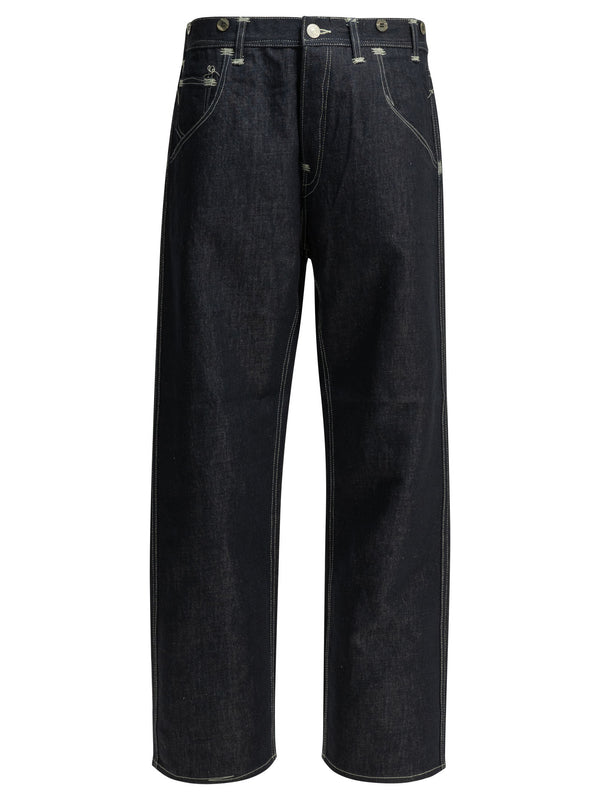 Junya Watanabe Man X Levi'S® 5-Pocket Workwear Wide Leg Jeans Blu