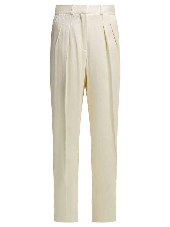 Loulou De Saison  Trousers - Bianco | 416040d45d1e36f1c9009bc884ab52b5f719afd9